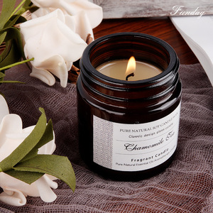Scented Candle Soy Wax Fragrant Candle Black Vanilla Wild Bluebell Classic Design Home Decor Gift - Product Image 2
