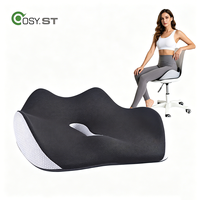 Coussin de siège ergonomique en mousse à mémoire de forme de haute qualité, orthopédique, pour soulager le coccyx, soutient le dos, confortable et cousu