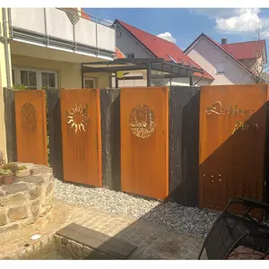 Mexique maison jardin caractéristique rouille naturelle décorative de clôture en métal