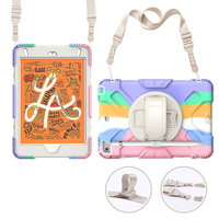 Étui pour tablette TPU antichoc en silicone arc-en-ciel pour Ipad Mini 6 5 4 Étui pour enfants