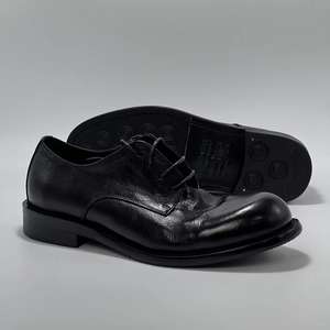 Zapatos de Cuero Genuino de Lujo con Cordones, Transpirables, Impermeables, con Patrón de Camuflaje, Estilo Derby, Diseño Británico en Relieve, Casuales de Negocios - Product Image 3