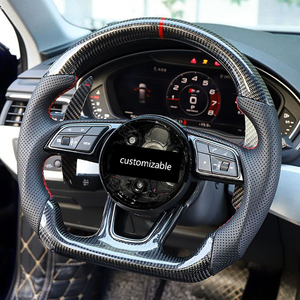 Volante in Carbonio Premium con <span class=keywords><strong>OLED</strong></span> per <span class=keywords><strong>Audi</strong></span> A3 A4L A5 Q5L Q7 A7 Q7 Q8 Q2 Q3 Q5 S3 S4 S5 S6 S7 Stile Racing Compatibile OEM - Product Image 3