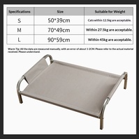 Lit de camping pour animaux de compagnie, tapis anti-mastication, lit pour chien durable, surélevé, pliable, respirant, pour chiens et chats, lit de camping hors sol, résistant à l'humidité