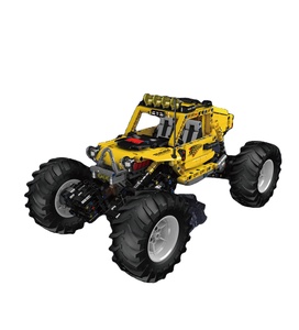 Mould <span class=keywords><strong>King</strong></span> 18021 Big Foot, Bloques de Construcción de la Serie de Modelos de Vehículos Escaladores, Bicicleta Escaladora, Versión APP, Ladrillos MOC para Ensamblar - Product Image 1