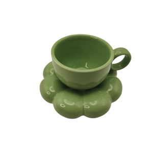 Tasses de restaurant personnalisées avec logo imprimé, design moderne, pour café, thé, cappuccino, yaourt, soucoupes, tasses vierges pour sublimation - Product Image 3