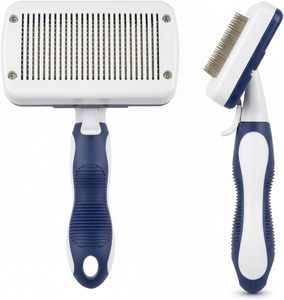 Brosse lissante autonettoyante durable pour animaux de compagnie, brosse de toilettage et de nettoyage des poils, peigne pour chat - Product Image 1
