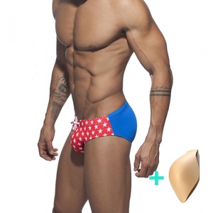 <span class=keywords><strong>Maillot</strong></span> de bain Triangle avec imprimé étoile, couleur assortie, coupe Large, Sexy, costume de bain pour hommes, GZFZ-AD135-1 - Product Image 1
