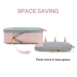 Fashion Large Foldable Travel <b>Storage</b> Bags 6 Pcs Set Premium Compression Packing Cubes for Luggage <b>Clothes</b> Organizer - Product Image 6