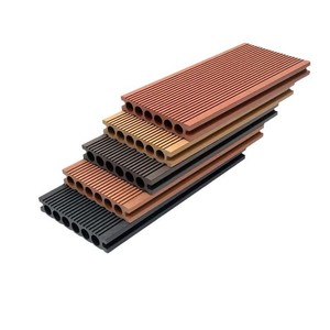 Plancher en bois d'ingénierie WPC de haute qualité, prix usine, design 3D teck imperméable pour villa, idéal pour les espaces publics - Product Image 1