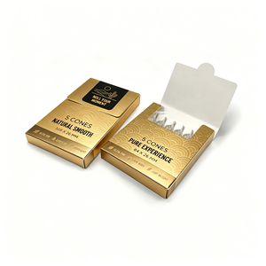 Caja de Cigarros Rígida de Lujo Personalizada, Estuche de Embalaje para Tabaco, Caja de Cigarrillos de Cartón Vacía con Logotipo UV, Juego de Cajas con Envoltura de Hoja Natural - Product Image 2