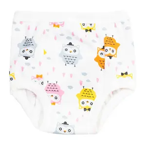 Couche-culotte en coton réutilisable pour bébé, couches lavables avec Insert pour bébé