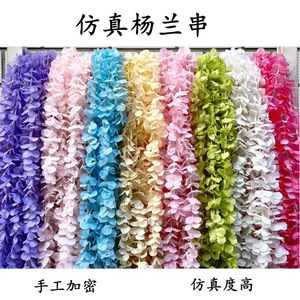 <b>Dressed</b> Artificial Flower Garlands Silk Material Wedding Ceiling Decorations 4 Colors Available - Product Image 2