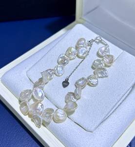 Đặc biệt cung cấp Vòng tay ngọc trai cánh hoa ~ siêu cá tính!! Mỗi ngọc trai là duy nhất S925 Clasp - Product Image 3