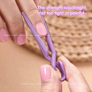 10 pièces <span class=keywords><strong>pince</strong></span> anti-déversement de positionnement des ongles loin de la colle renversée pour la <span class=keywords><strong>peau</strong></span> qui se chevauche et les lits d'ongles larges outil auxiliaire d'art des ongles - Product Image 3
