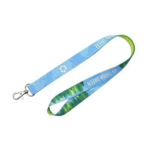 2.5cm RPET Detachable Breakaway Eco-friendly Custom Sublimation <b>Lanyard</b> With Logo <b>Polyester</b> Seamless No Stitches ID <b>Lanyard</b> - Product Image 5