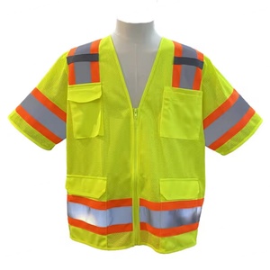 เสื้อกั๊กนิรภัยสะท้อนแสงแบบขายส่ง ระดับ Class 2 พร้อมโลโก้ที่ปรับแต่งได้ สำหรับการมองเห็นในเวลากลางวัน - Product Image 1
