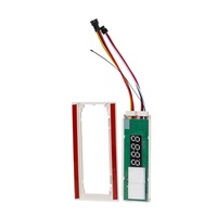 Interrupteur variateur pour miroir en verre éclairé, couleur unique, 2 boutons, 60W DC12V avec affichage de l'heure/température et sans scintillement