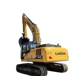 Excavadora de cadenas Liugong 925E usada, modelo 2022, 25 toneladas, motor Cummins, capacidad de cazo de 0.32m, cazo hidráulico amarillo para excavación - Product Image 1
