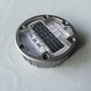 एल्यूमीनियम 150 मिमी सोलर रोड स्टड में 6 सफेद ढक्कन के साथ एलईडी लाइट कैट आंखों की रोशनी में 6 सफेद लिड्स - Product Image 5