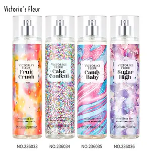 Vente en gros 236ml de vaporisateur de parfum durable VICTORIA'S FLEUR durable utilisant de l'alcool de créateur de parfum de célébrité Net pour parfum de bonbon