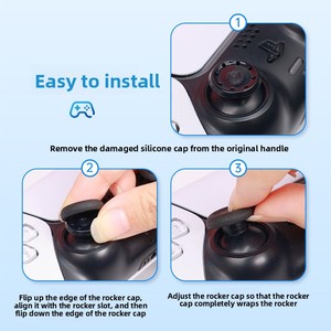 Tapas de Repuesto para Palancas de Mando de <span class=keywords><strong>PS5</strong></span> DualSense, Paquete de 6 Fundas Antideslizantes de Silicona para Joystick - Product Image 4