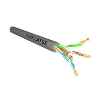 Cable de Red UTP Cat5/Cat5E/Cat6/Cat6A para Interiores/Exteriores, 4P*0.48/0.5/0.52/0.5, Cobre Puro/CCA, Sin Blindaje, 305M/Rollo, Revestimiento de PE y PVC