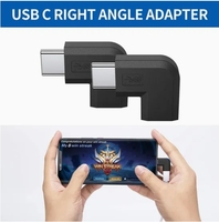 Penjualan laris Adaptor USB C sudut USB 3.1 Adaptor tipe C betina ke jantan