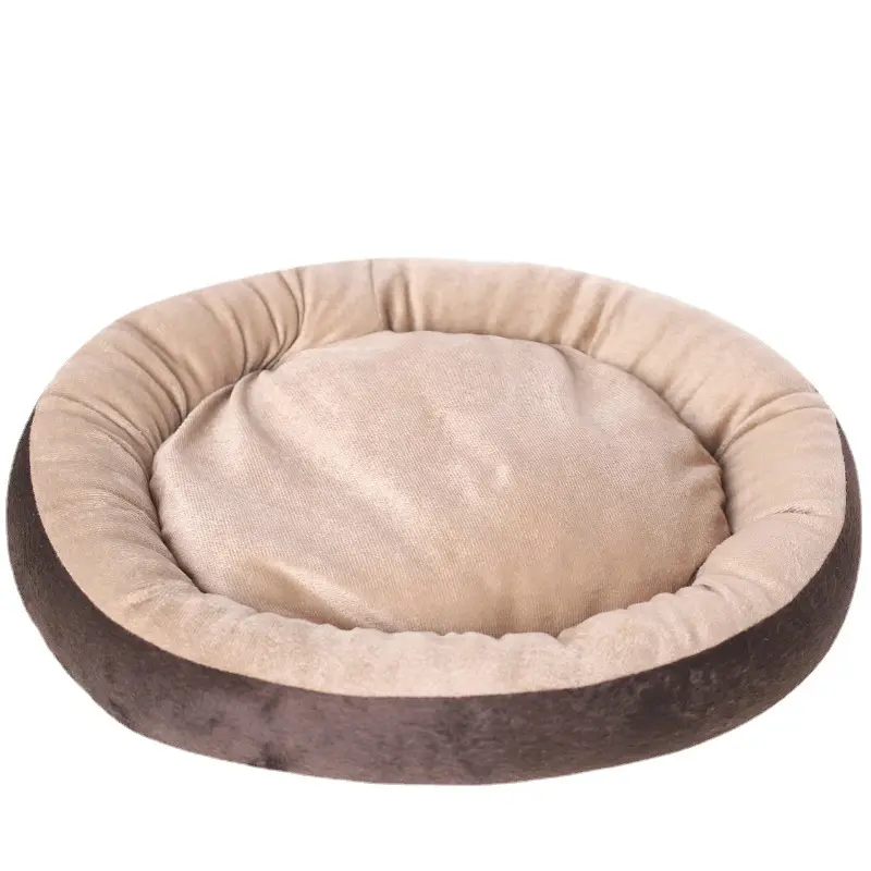 Fournitures pour animaux de compagnie Amazon vente chaude lit pour chien pour petits moyens grands chiens lit pour chien donut rond de luxe