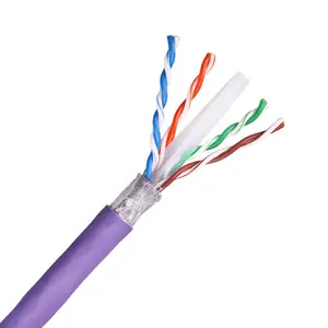 LAN Cable Cat-6 CAT6 SFTP Cable CCA/CCAG/CCAM AL Foil And Braiding Outdoor Indoor Cable Bluestorm Cable Sftp Cat 6