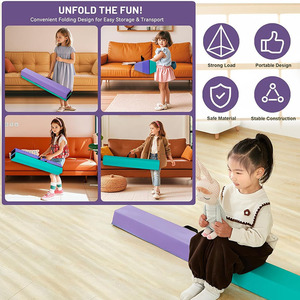 子供用ソフトプレイ折りたたみ式バランスビームソフトプレイセット - Product Image 5