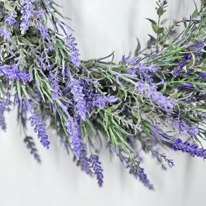Guirlande <span class=keywords><strong>de</strong></span> fleurs <span class=keywords><strong>de</strong></span> lavande artificielle UMIND pour la <span class=keywords><strong>porte</strong></span> d'entrée, décoration <span class=keywords><strong>de</strong></span> Noël printemps-été - Product Image 3