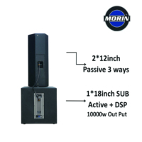 Sistema de Sonido de Audio Profesional Morin para Exteriores con DSP Conjunto de Altavoces para DJ