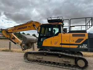 Excavatrice sur chenilles multifonctionnelle d'origine coréenne d'occasion Hyundai HX220HD Moteur Yanmar Haute efficacité Bon roulement de pompe - Product Image 2