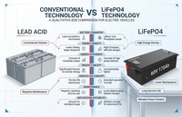 Paket Baterai Lithium LiFePO4 60V 175Ah Kapasitas Tinggi Daya Tahan Lama untuk Kendaraan Listrik, Golf Cart, Kendaraan Utilitas OEM ODM