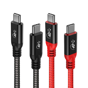 Hot Nylon <span class=keywords><strong>USB</strong></span> 4 gen 40Gbps PD 5A <span class=keywords><strong>USB</strong></span> C để <span class=keywords><strong>USB</strong></span> C cáp nhanh chóng sạc tốc độ cao truyền dữ liệu dây cho VR trò chơi máy ảnh ngân hàng điện - Product Image 2