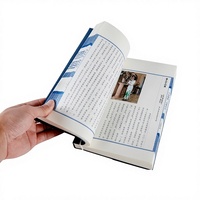 Impression de brochures sur mesure OEM, papier couché, reliure agrafée, pliage, reliure à fil ancien