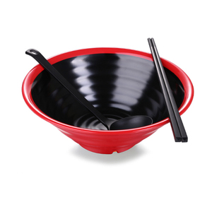 En gros pas cher personnalisé en plastique japonais <span class=keywords><strong>noir</strong></span> <span class=keywords><strong>mat</strong></span> mélamine bol de ramen - Product Image 1