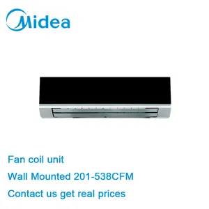 Midea marka fcu kapalı esnek boru çıkış yönü duvara monte serisi 300CFM ısıtma ve soğutma için fan coil üniteleri okullar