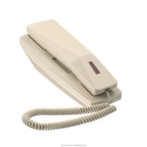 Teléfono de baño de <span class=keywords><strong>hotel</strong></span> de superlujo Teléfono simple con cable montado en la pared ABS con compatibilidad PABX Teléfono fijo - Product Image 3