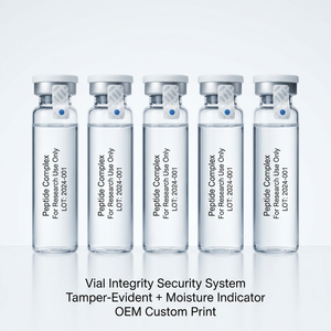 Sello de Seguridad VOID para Viales con Indicador de Humedad - Holográfico Anti-Falsificación Autoadhesivo para Viales de Investigación - Product Image 2
