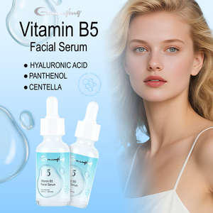 Sérum facial à la vitamine B5 pour le visage avec acide hyaluronique réparant la peau raffermissant les soins de la peau sérum 5 en 1 pour le vieillissement des soins de la peau OEM - Product Image 2