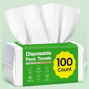 Toalha De Rosto Descartável Tecido Facial para Limpeza Removedor De Pele e Maquiagem Toalhetes Secos Descartáveis Removedor De Maquiagem Toalhetes Secos - Product Image 1