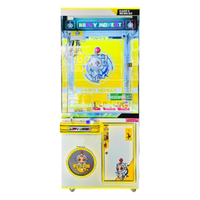 Grue jaune Arcade grande griffe pince prix vente jouet cadeau Console de jeu pour Game Center