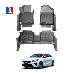 Factory Custom 5D <b>TPE</b> Rubber Eco-friendly Waterproof Anti Slip 5D Car Floor Mats 3 Pieces for KIA Cerato (LHD) 2013-2017 - Product Image 2