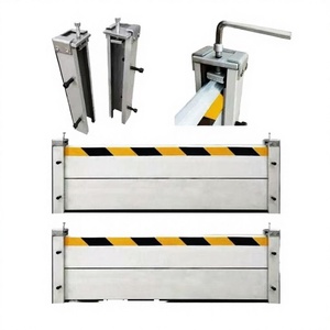 Barrière de circulation en alliage d'aluminium XTB, étanche IP65, réfléchissante avec lumière, pliable, 2 segments, pour garage et atelier - Product Image 3