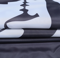 Drapeau noir de pirate 3x5 pieds en polyester, drapeau décoratif de pirates 150x90 cm avec 2 œillets