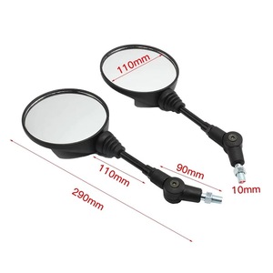 Espejo Retrovisor Redondo para Motocicleta ZUQING, ABS, KLX250, Plegable, Anticaídas, Accesorio para Turismo - Product Image 3