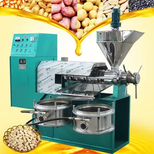 Small Mini Automotive Engine Screw Oil Pressers Soybean Palm Peanuts SunFlower Cooking Edible Oil Press Making Machine