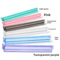 Règle de Mahjong en plastique transparent résistant à l'usure, barre de tuiles multicolores vibrantes pour l'aménagement de table de jeu de Mahjong pour les fêtes