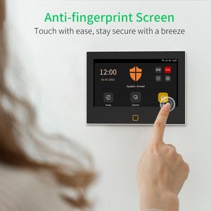 Alarme <span class=keywords><strong>Staniot</strong></span> sans fil 7 pouces 4G GSM panneau de sécurité domestique intelligent Compatible Alexa Google Assistant 433MHz système d'alarme antivol - Product Image 4